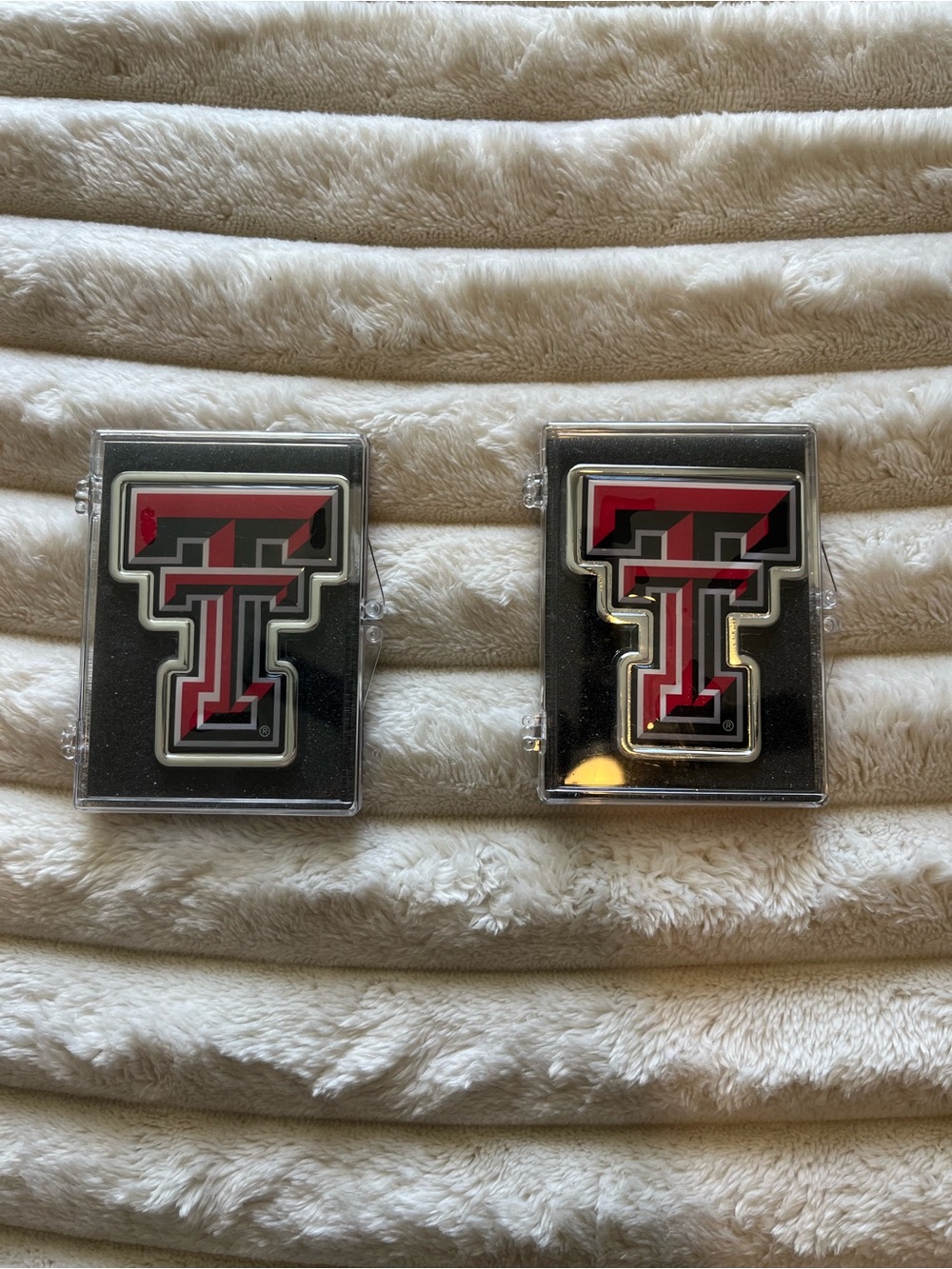 Texas Tech University TTU Double T Car Emblem